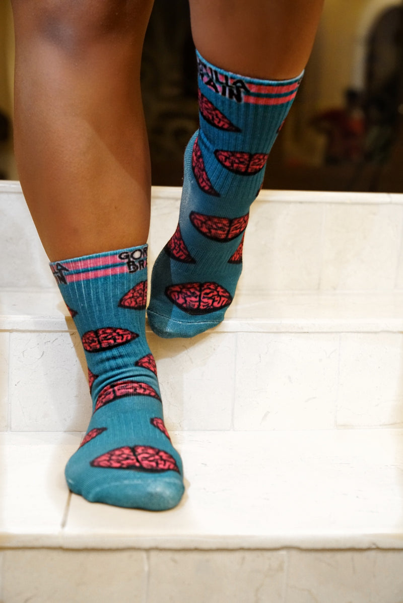 Seymour Teal Brain Gang™ Socks